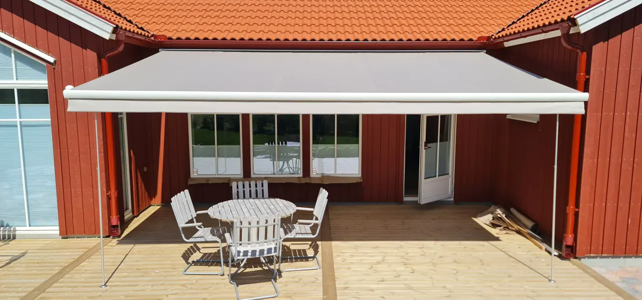 Terrassmarkis i Falkenberg